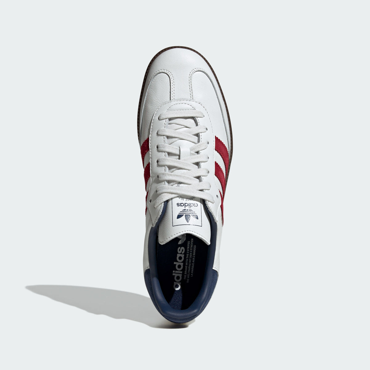Adidas Samba OG Sneakers - Crystal White / Victory Red / Night Indigo - view 3