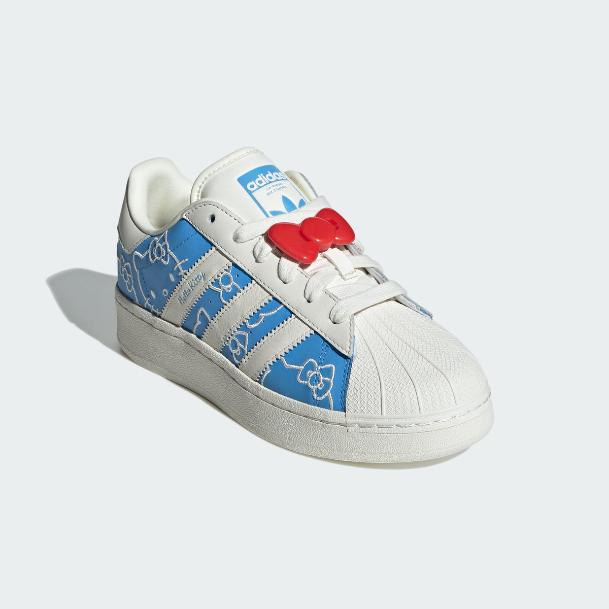 Adidas Hello Kitty Superstar XLG Sneakers - Blue / Chalk White / Red - view 5