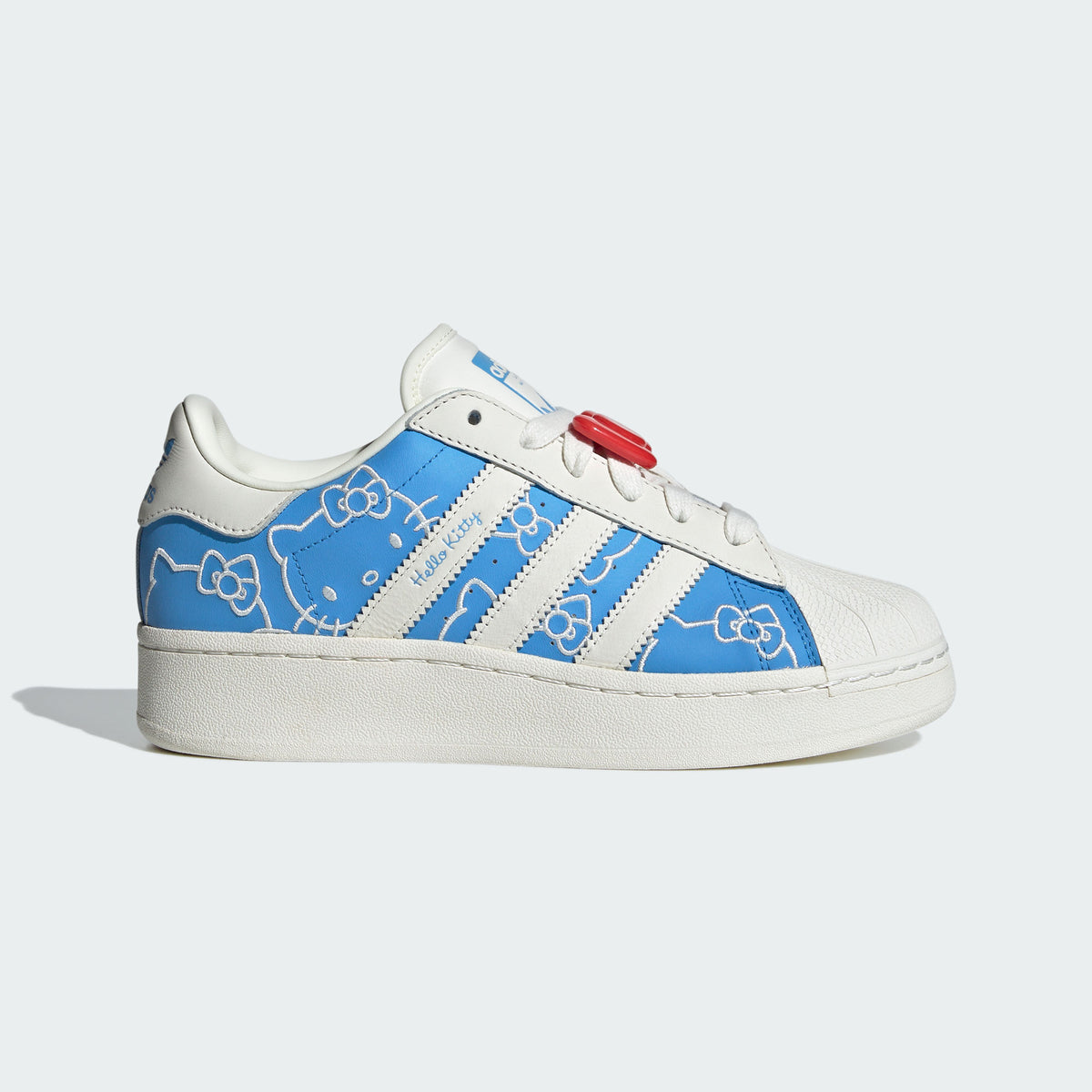 Adidas Hello Kitty Superstar XLG Sneakers - Blue / Chalk White / Red - view 1