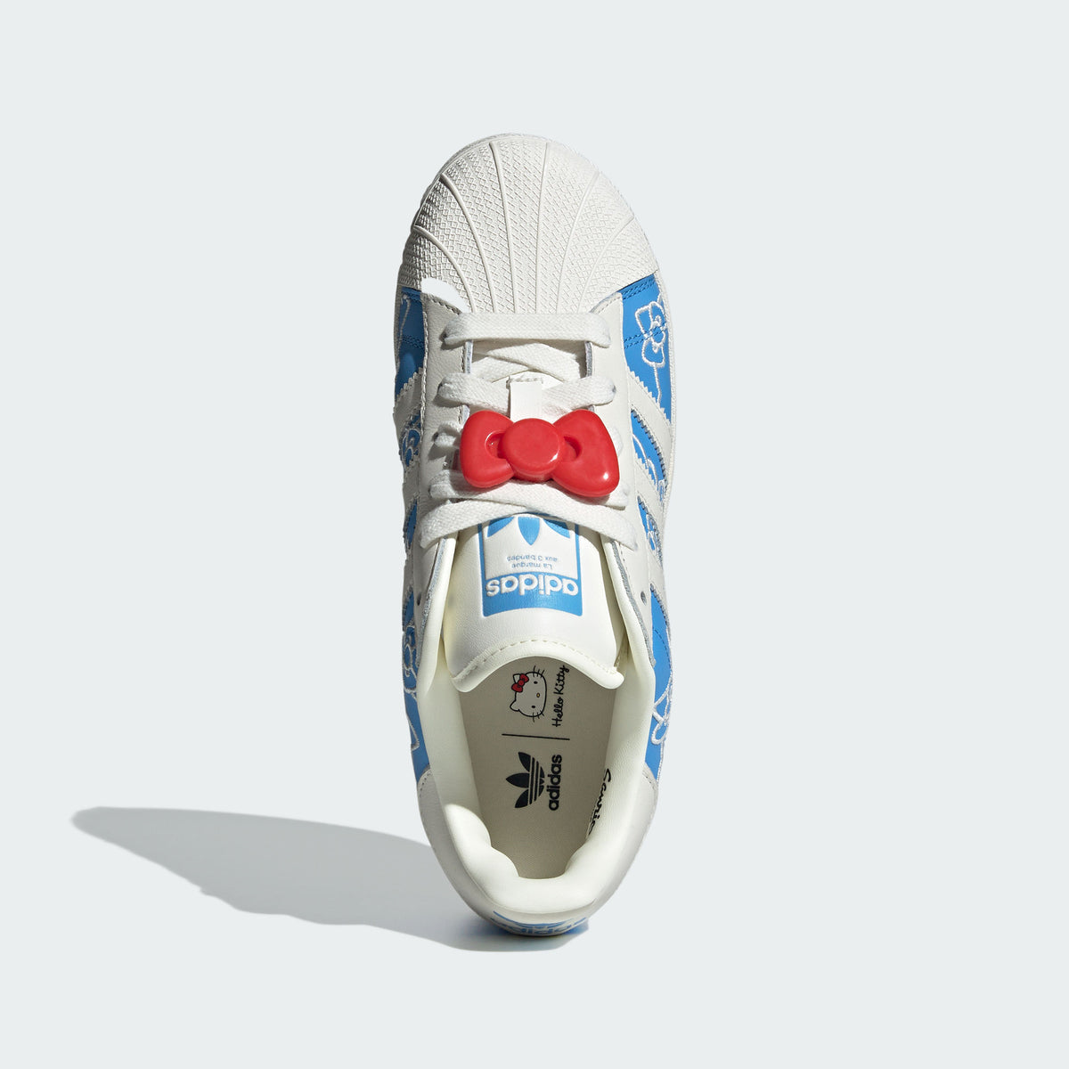 Adidas Hello Kitty Superstar XLG Sneakers - Blue / Chalk White / Red - view 3