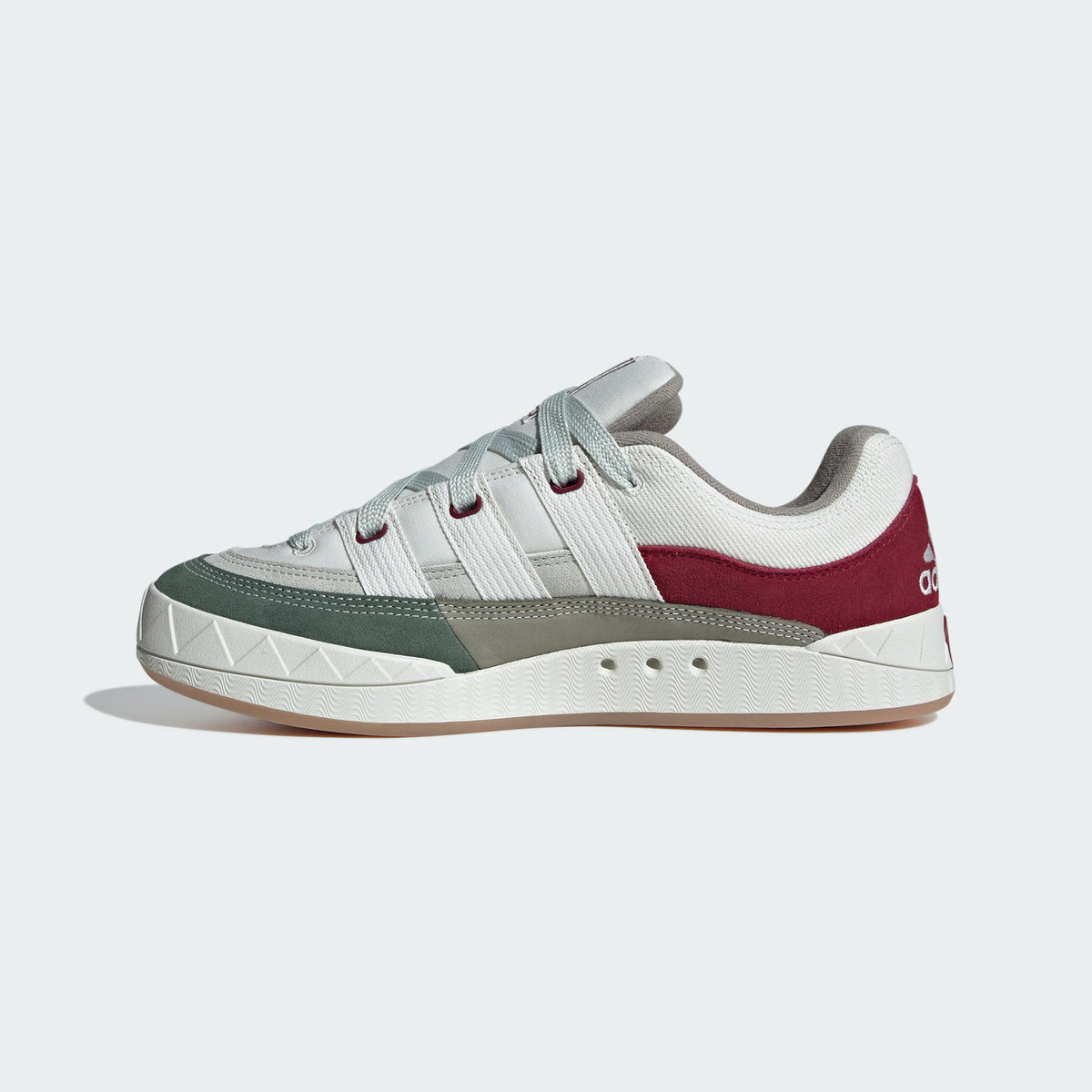 Adidas Adimatic Sneakers - Light White / Orbit Grey / Dark Green / Burgundy - view 7