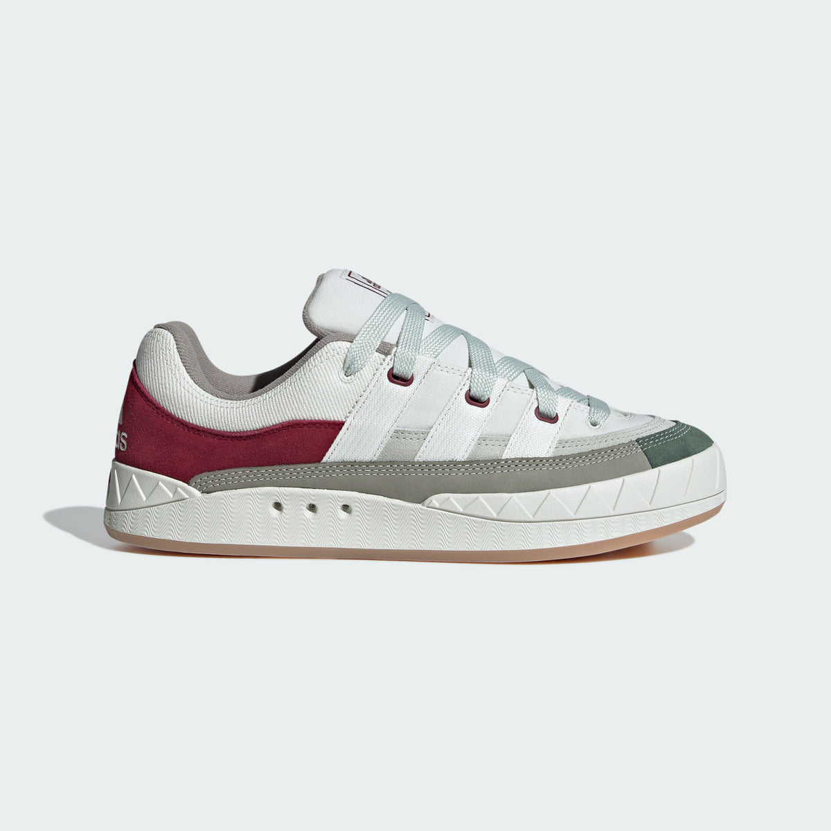 Adidas Adimatic Sneakers - Light White / Orbit Grey / Dark Green / Burgundy - view 6