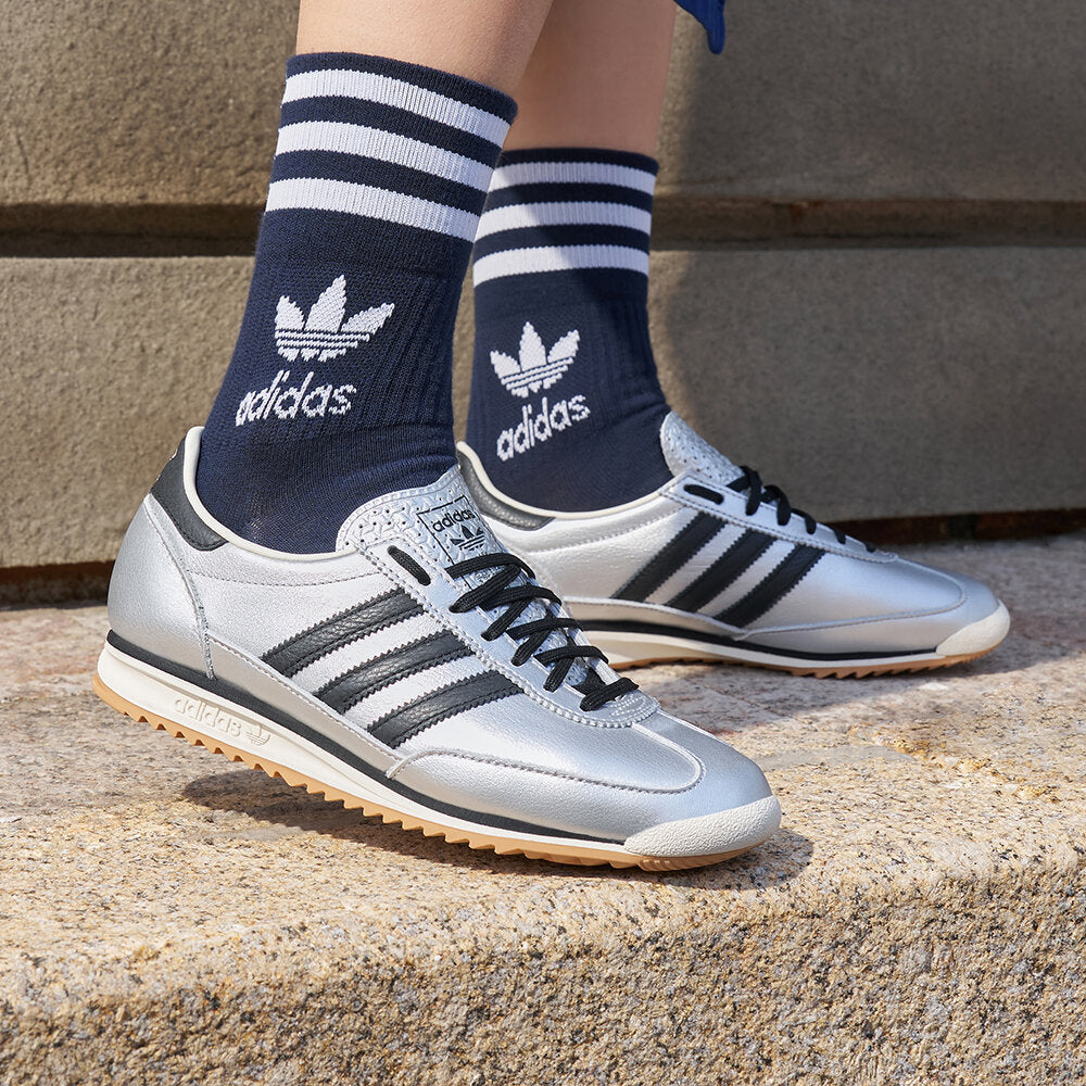 Adidas SL72 OG Sneakers - Silver Metallic / Core Black / Chalk White - view 1
