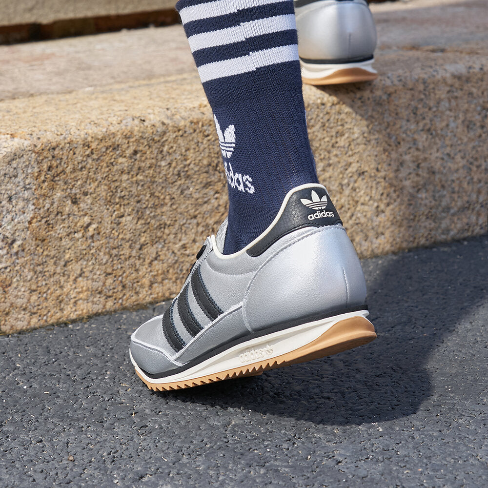 Adidas SL72 OG Sneakers - Silver Metallic / Core Black / Chalk White - view 2