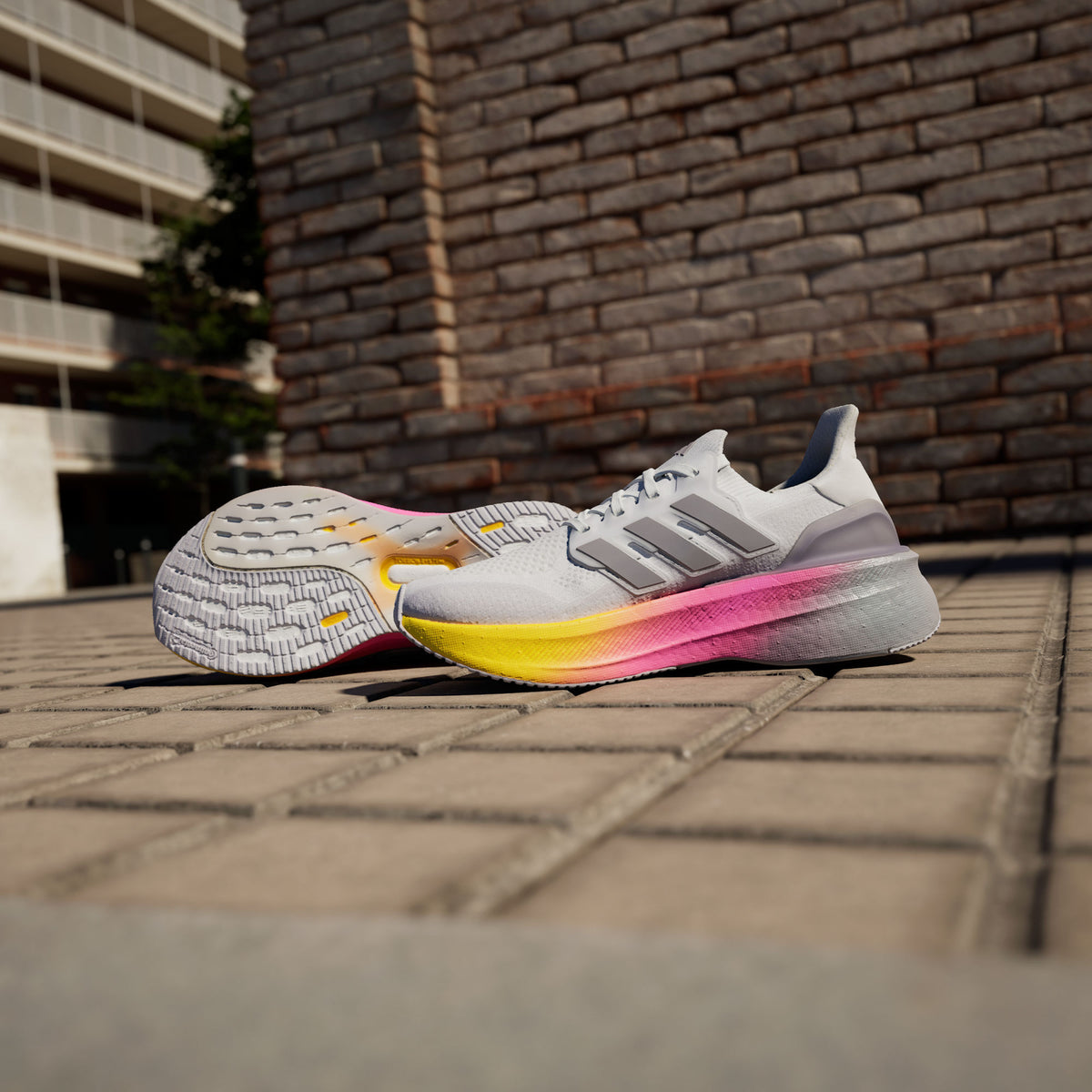 Adidas Ultraboost 5 Sneakers - White / Glory Grey / Bright Pink - view 4