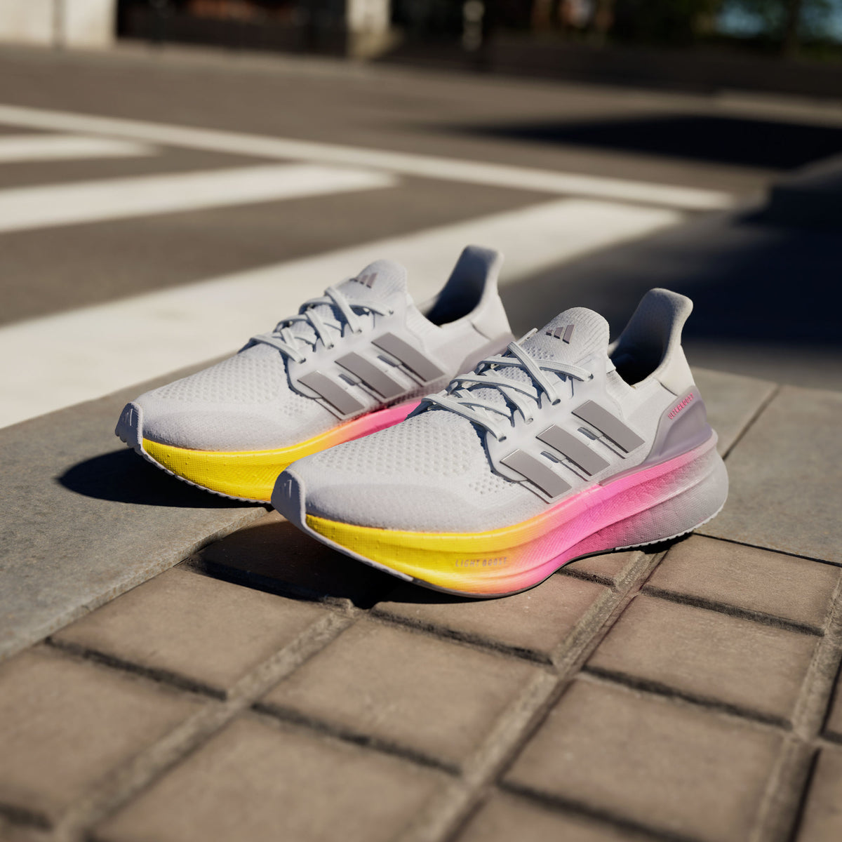 Adidas Ultraboost 5 Sneakers - White / Glory Grey / Bright Pink - view 5