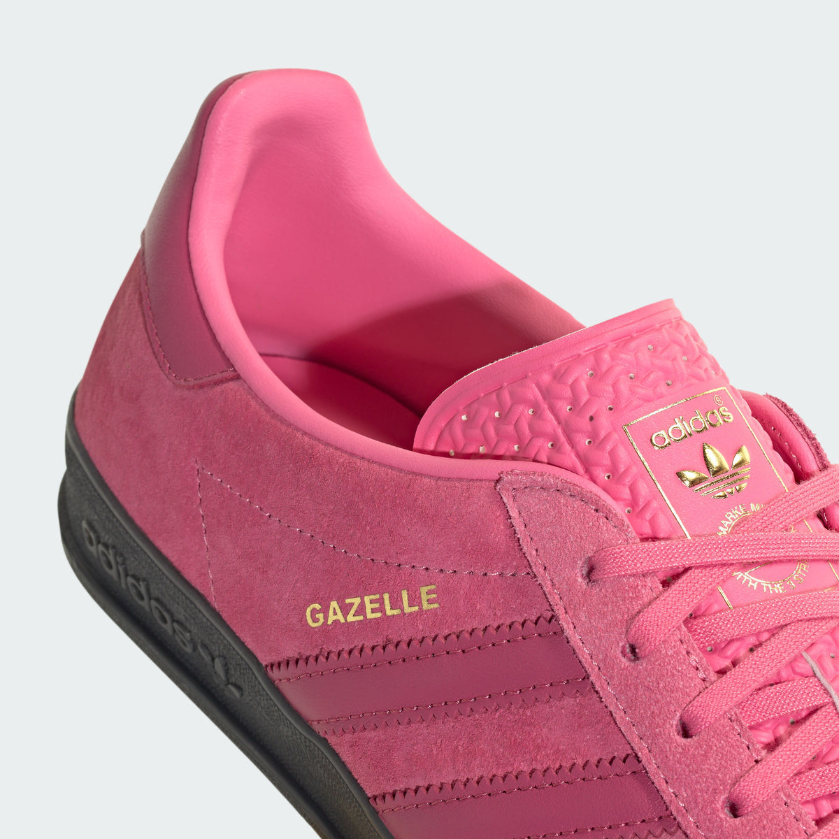 Adidas Gazelle Indoor Sneakers - Pink / Carbon - view 7