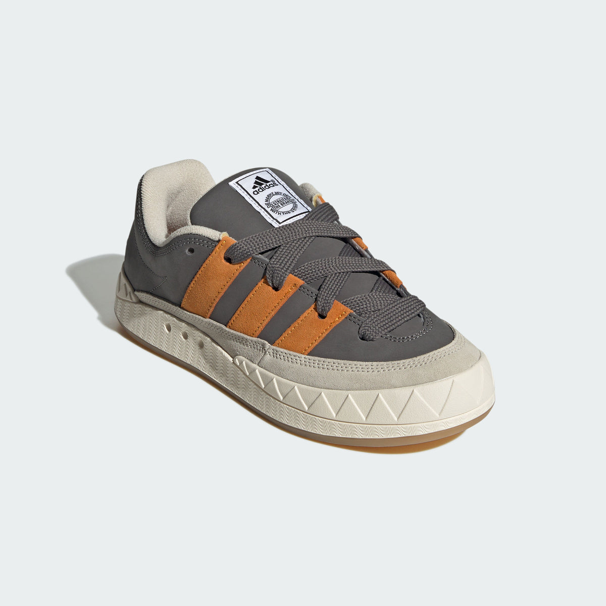 Adidas Adimatic Sneakers - Grey / Dark Orange / Alumina - view 5