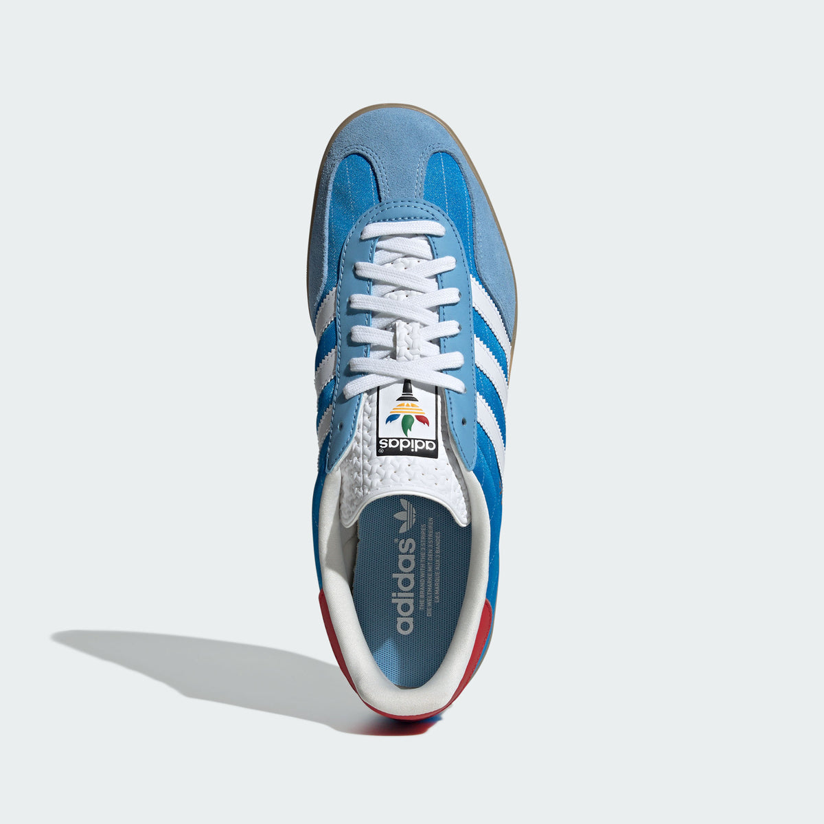 Adidas Gazelle Indoor Sneakers - Bright Blue / White - view 3