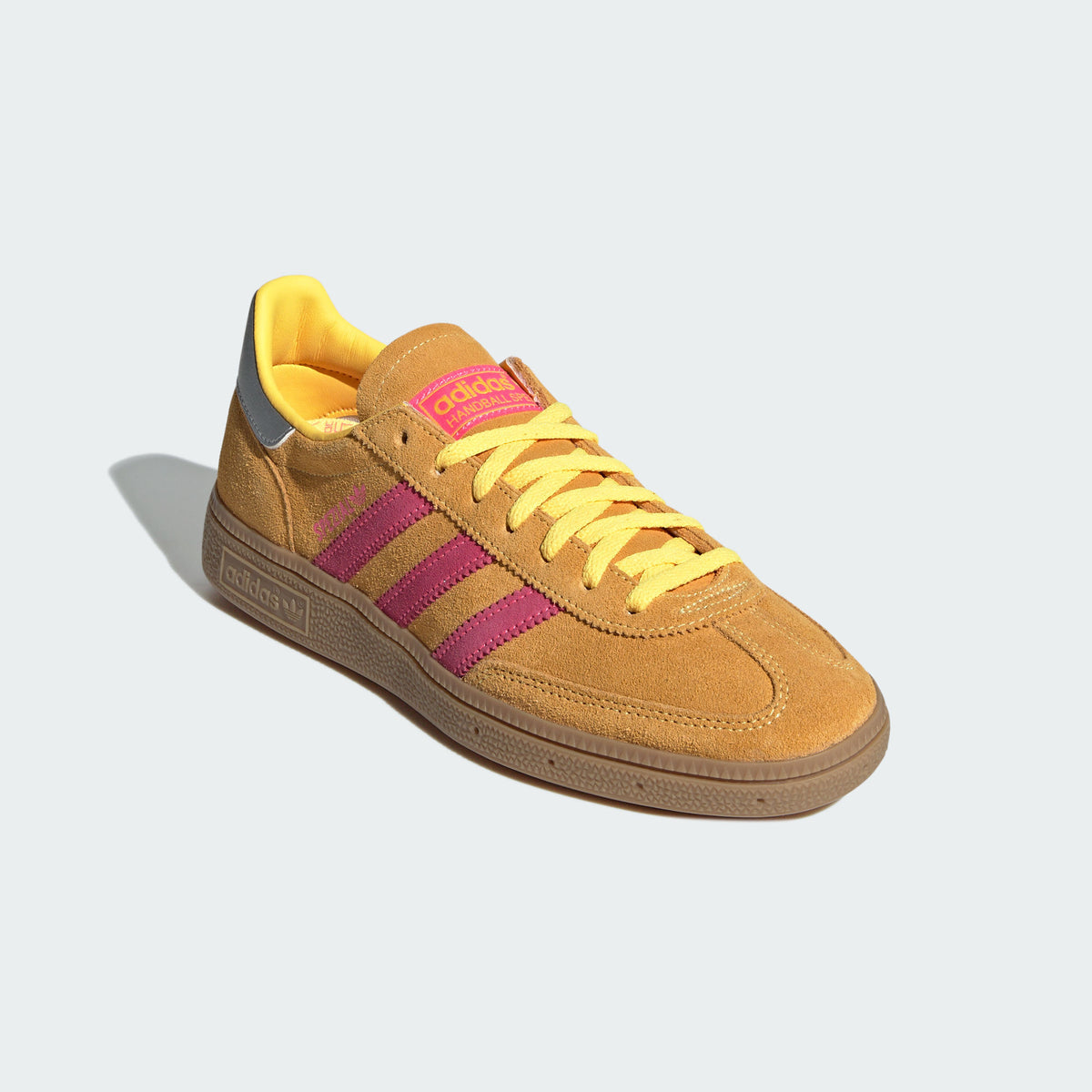 Adidas Handball Spezial Sneakers - Yellow / Bright Pink / Silver Metallic - view 6