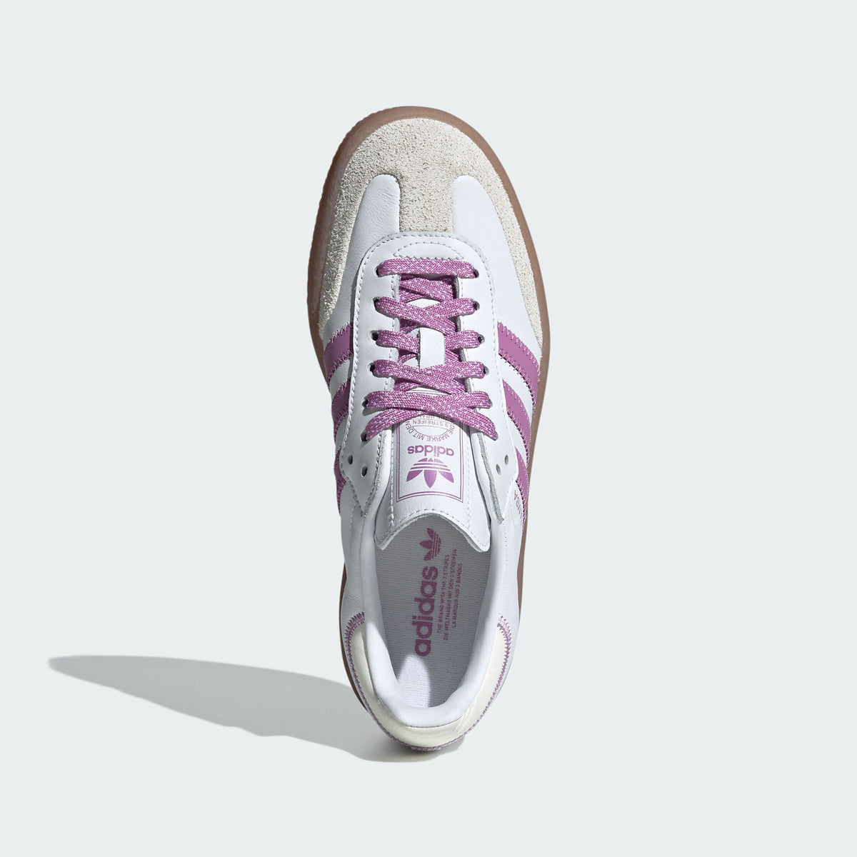 Adidas Sambae Sneakers - White / Dark Purple / Chalk White - view 3