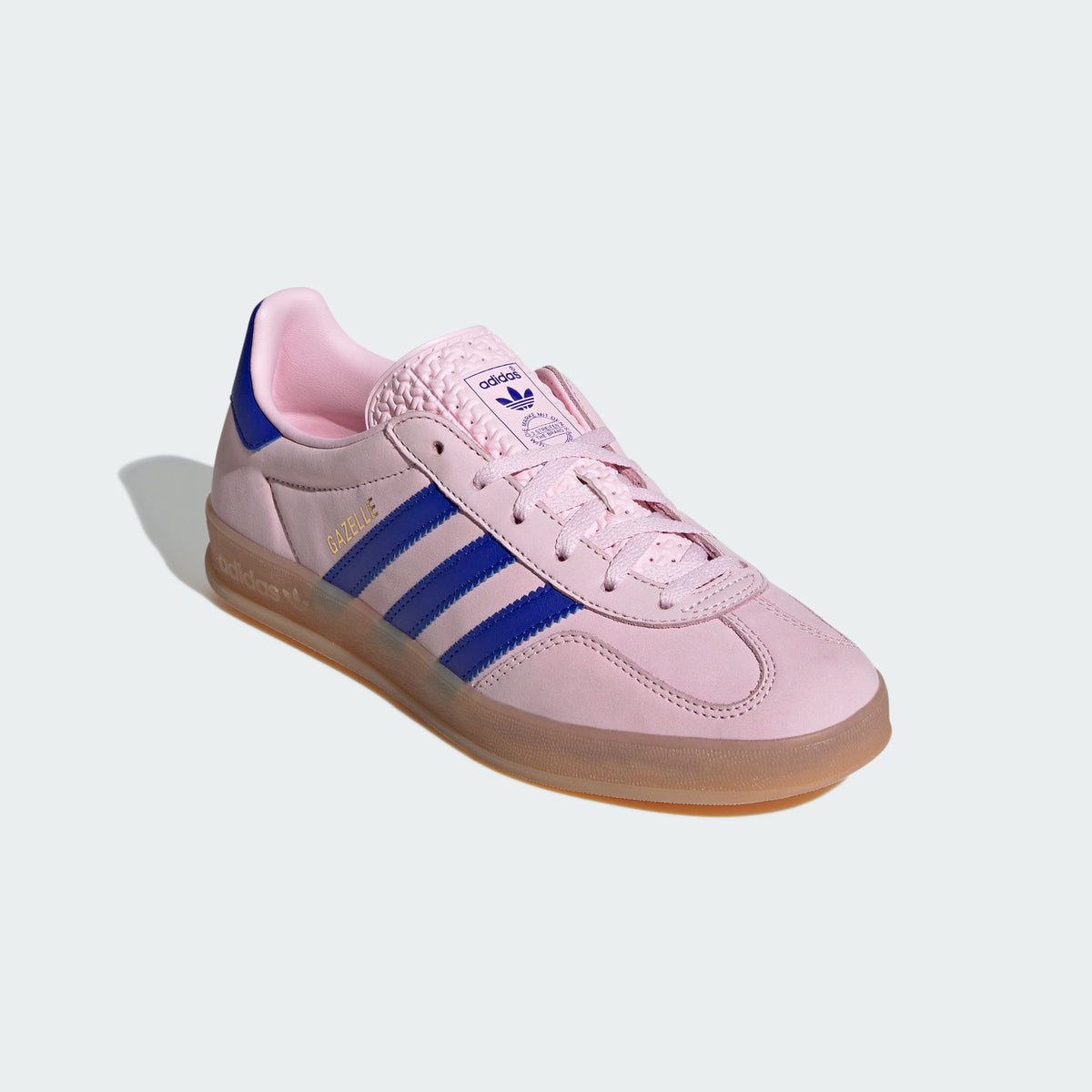 Adidas Gazelle Indoor Sneakers - Clear Pink / Bright Blue - view 6