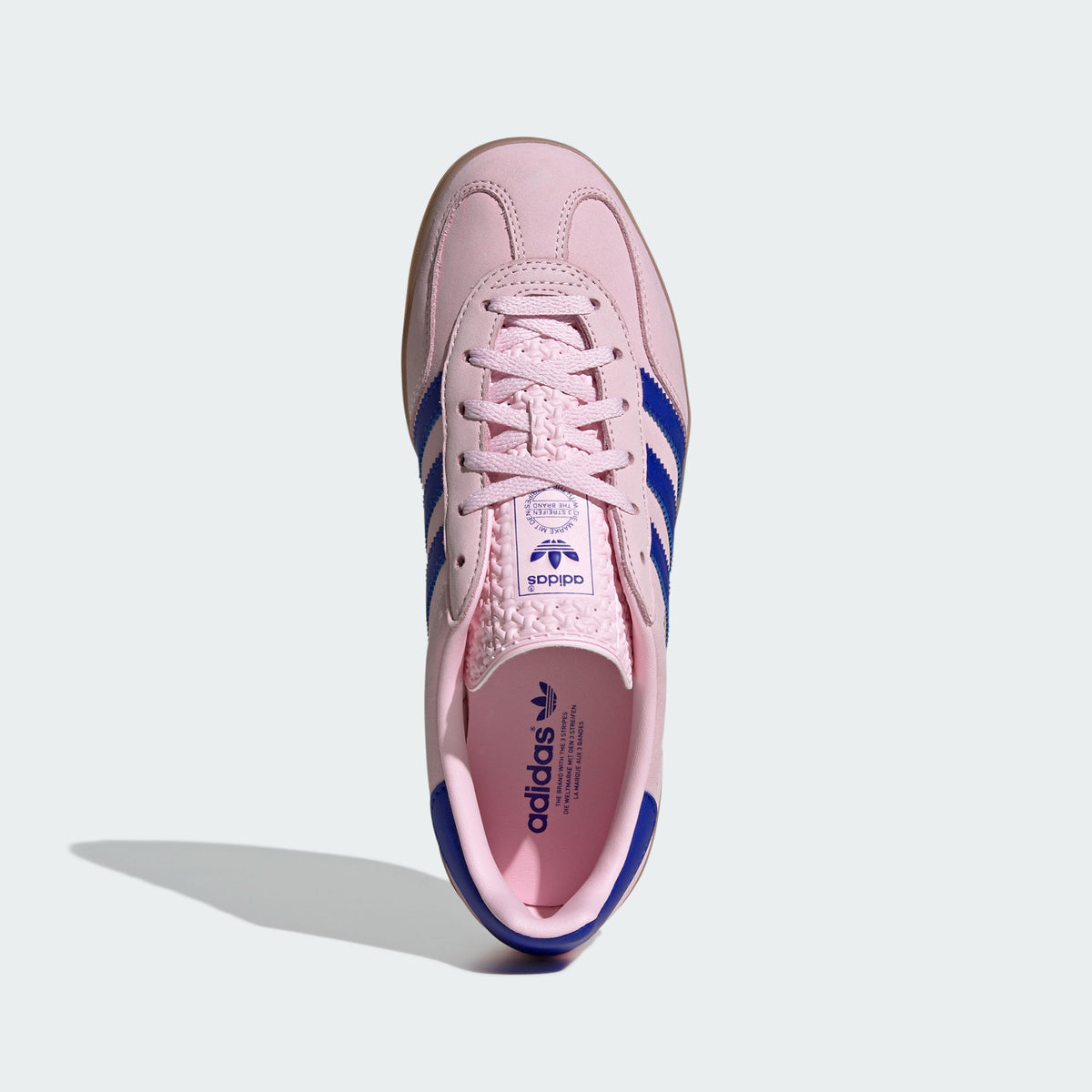 Adidas Gazelle Indoor Sneakers - Clear Pink / Bright Blue - view 4