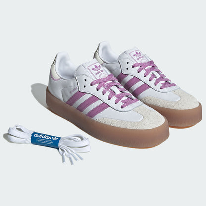 Adidas Sambae Sneakers - White / Dark Purple / Chalk White - view 7