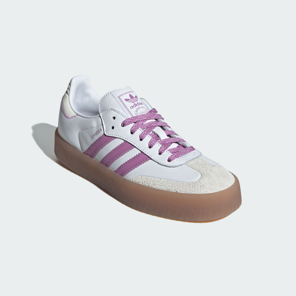 Adidas Sambae Sneakers - White / Dark Purple / Chalk White - view 5