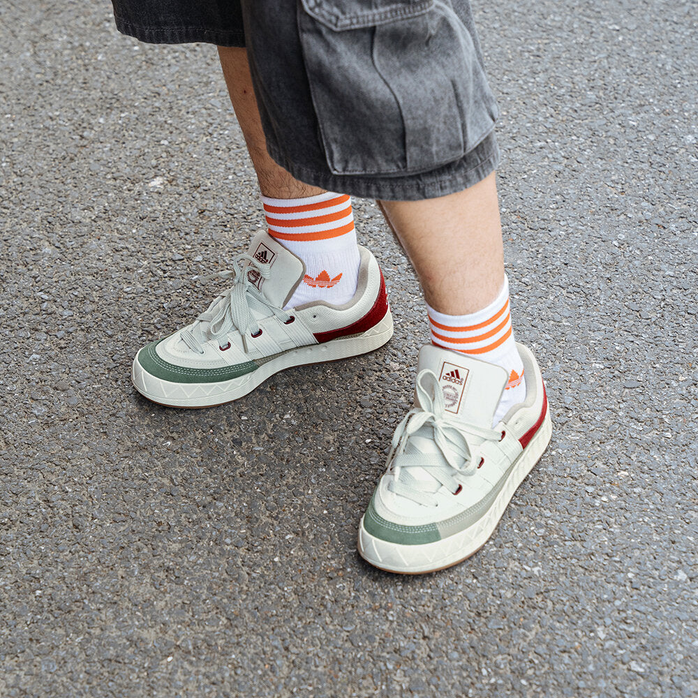 Adidas Adimatic Sneakers - Light White / Orbit Grey / Dark Green / Burgundy - view 2