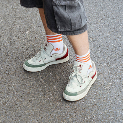 Adidas Adimatic Sneakers - Light White / Orbit Grey / Dark Green / Burgundy - view 2