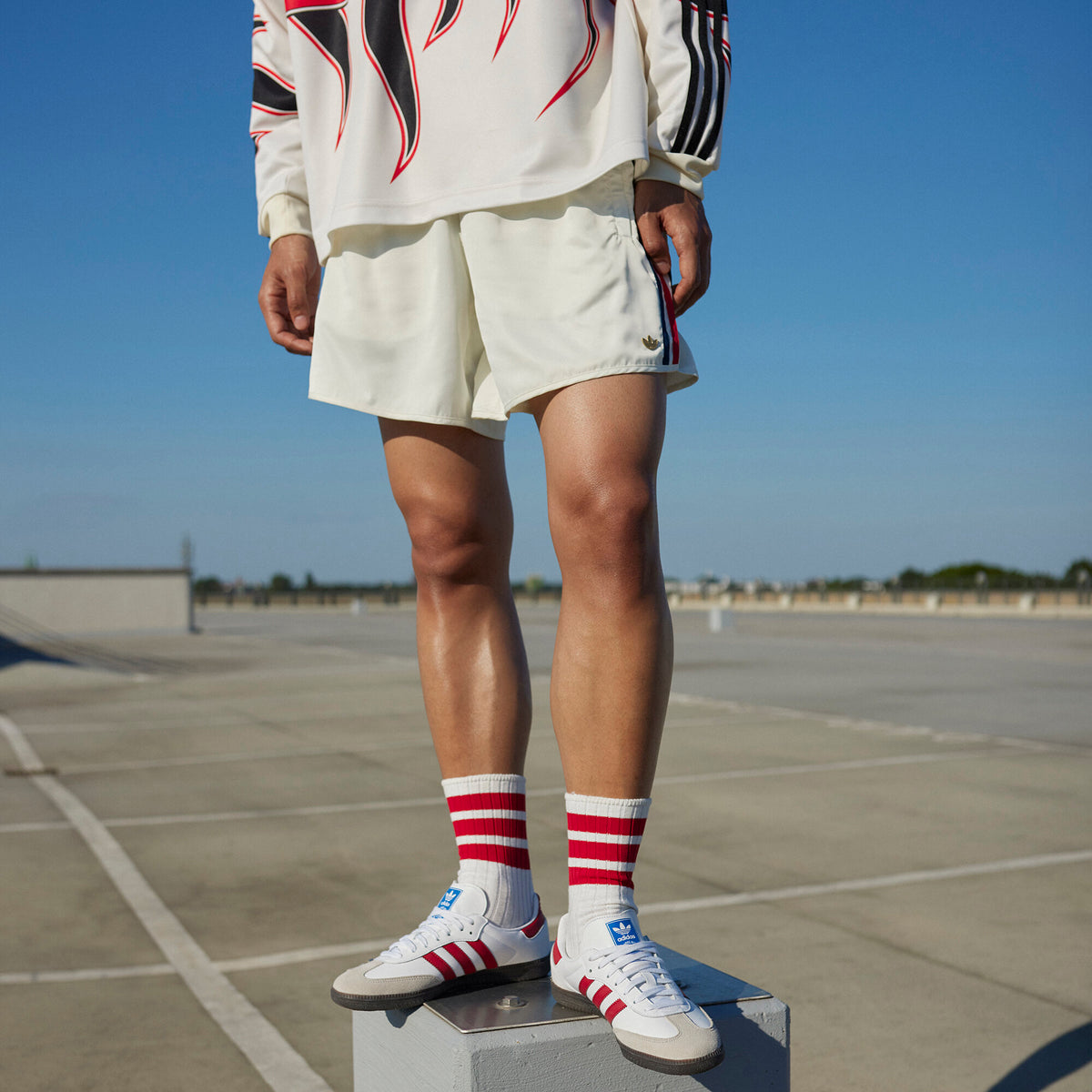 Adidas Samba OG Sneakers - White / Black / Light Grey - view 2