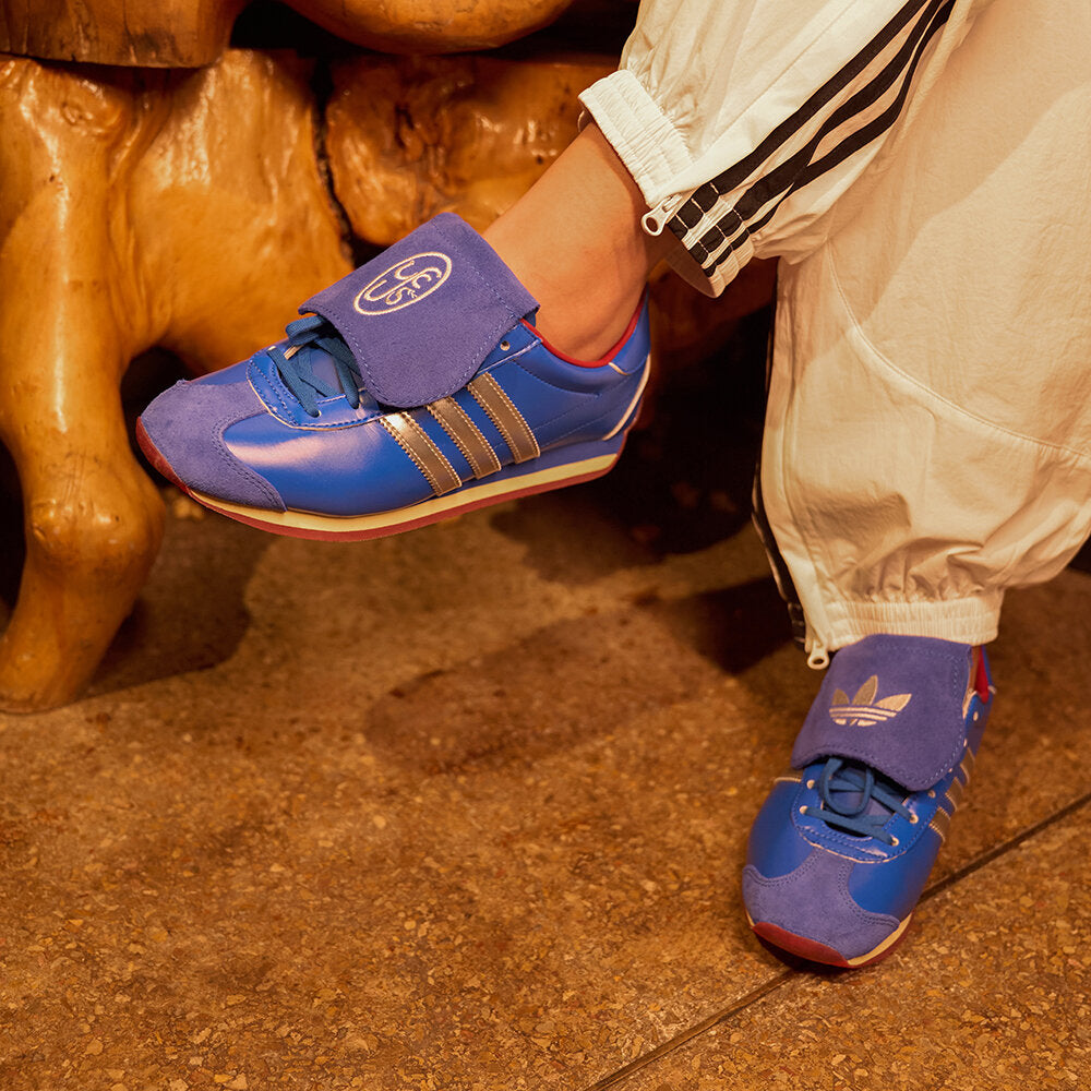Adidas Country OG Sneakers - Blue / Dark Silver Metallic / White - view 3