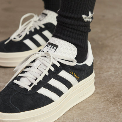 Adidas Gazelle BOLD Sneakers - Black / White - view 3