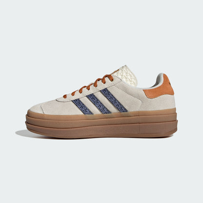 Adidas Gazelle BOLD Sneakers - Off White / Violet / Night Indigo - view 2