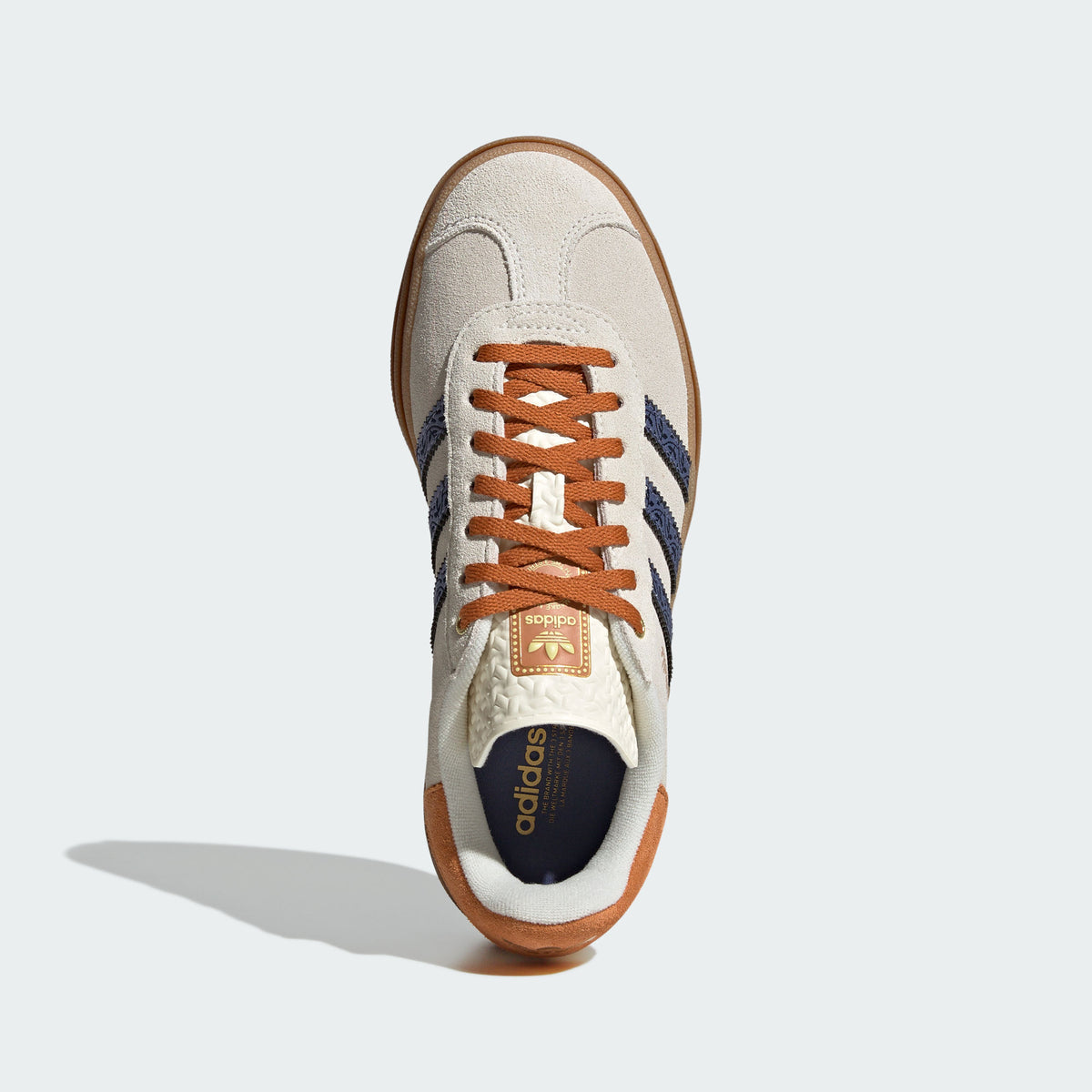 Adidas Gazelle BOLD Sneakers - Off White / Violet / Night Indigo - view 3