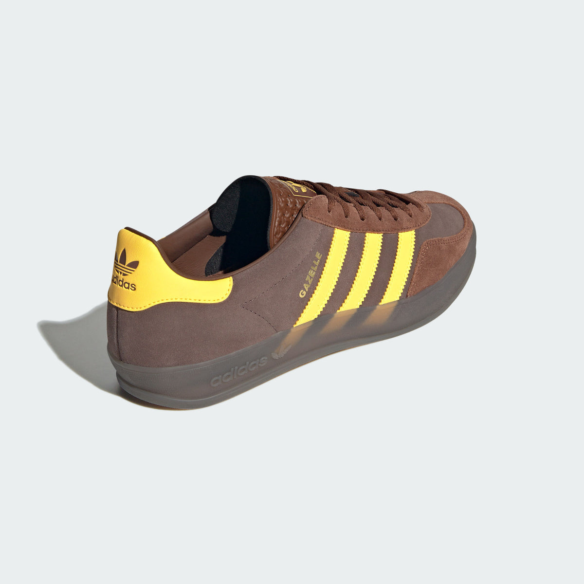Adidas Gazelle Indoor Sneakers - Dark Brown / Earth Strata / Yellow - view 6