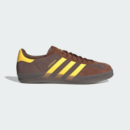 Adidas Gazelle Indoor Sneakers - Dark Brown / Earth Strata / Yellow - view 1