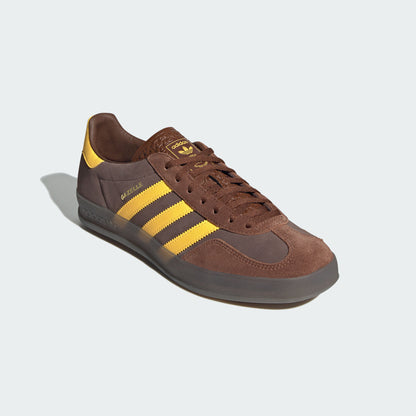Adidas Gazelle Indoor Sneakers - Dark Brown / Earth Strata / Yellow - view 5