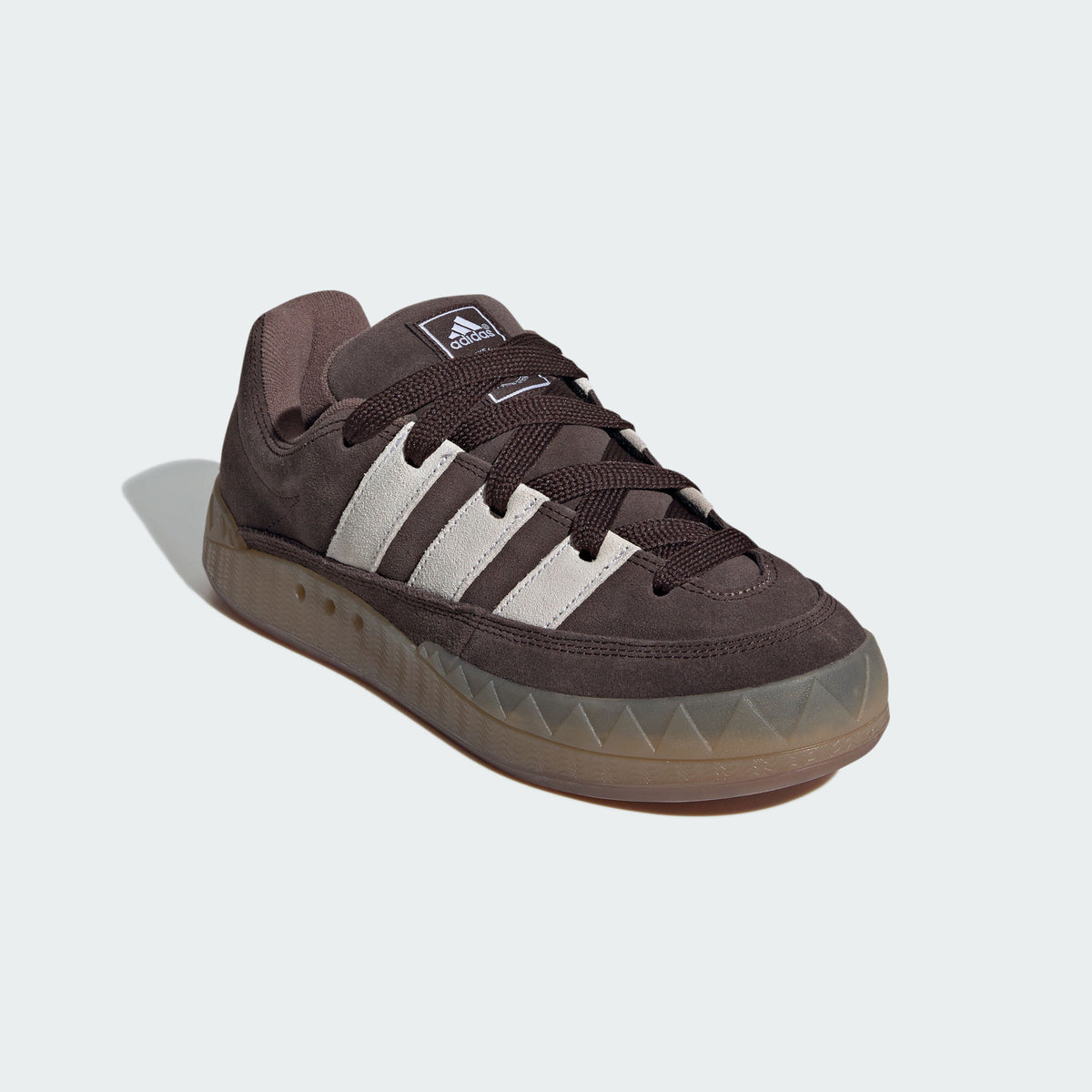 Adidas Adimatic Sneakers - Dark Brown / White / Earth Strata - view 5