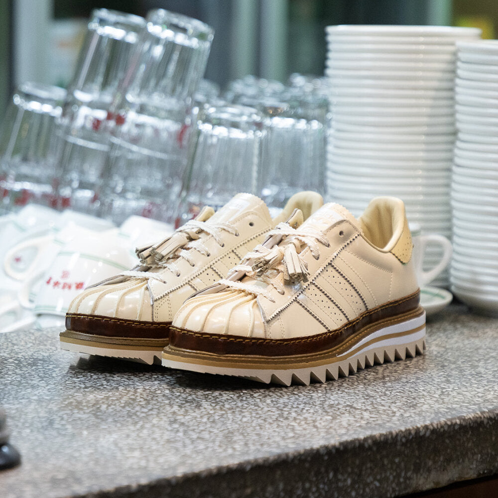 Adidas CLOT Superstar BY Edison CHEN Sneakers - Sand / White - view 1