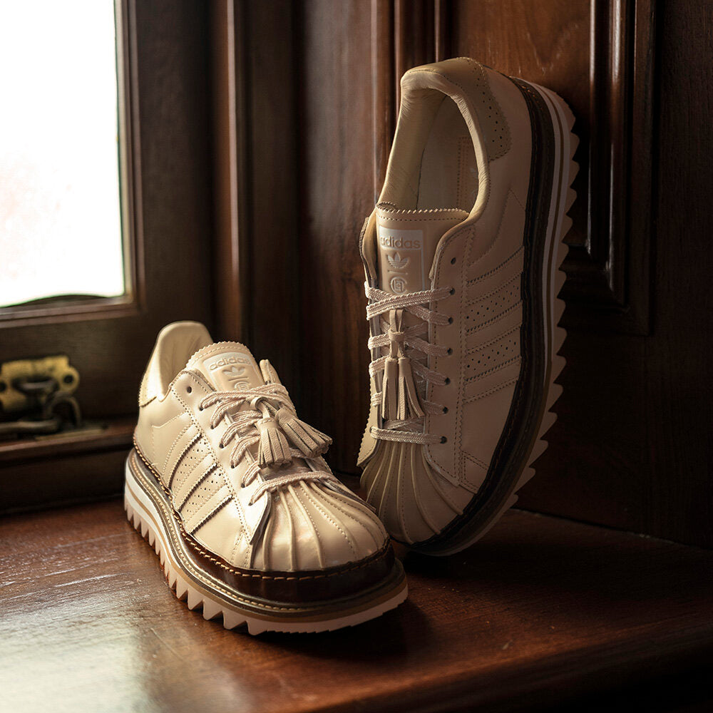 Adidas CLOT Superstar BY Edison CHEN Sneakers - Sand / White - view 2
