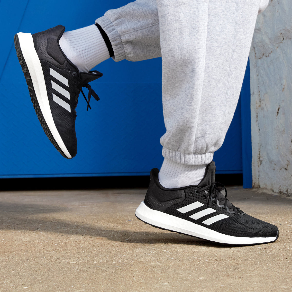 Adidas Pureboost 21 Sneakers - Black / White - view 3