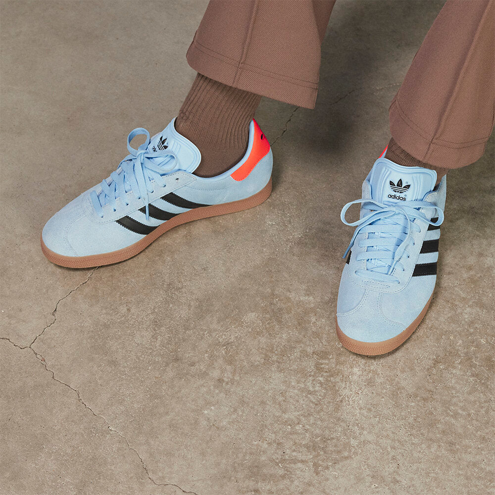 Adidas Gazelle Sneakers - Light Blue / Core Black / Resin Yellow - view 1