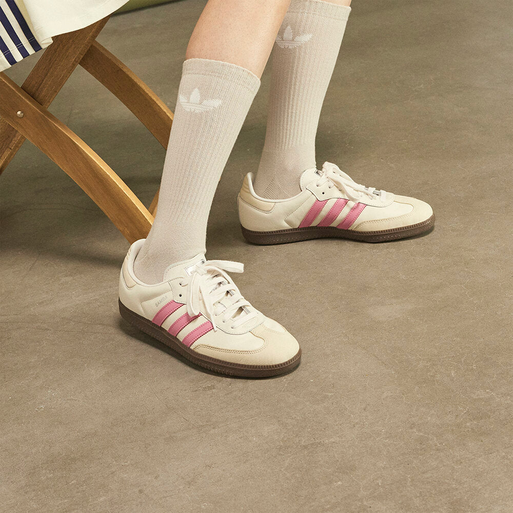 Adidas Samba OG Sneakers - White / Bright Pink / Wonder White - view 2