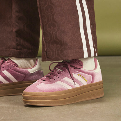 Adidas Gazelle BOLD Sneakers - Dark Pink / Pink / Chalk White - view 1