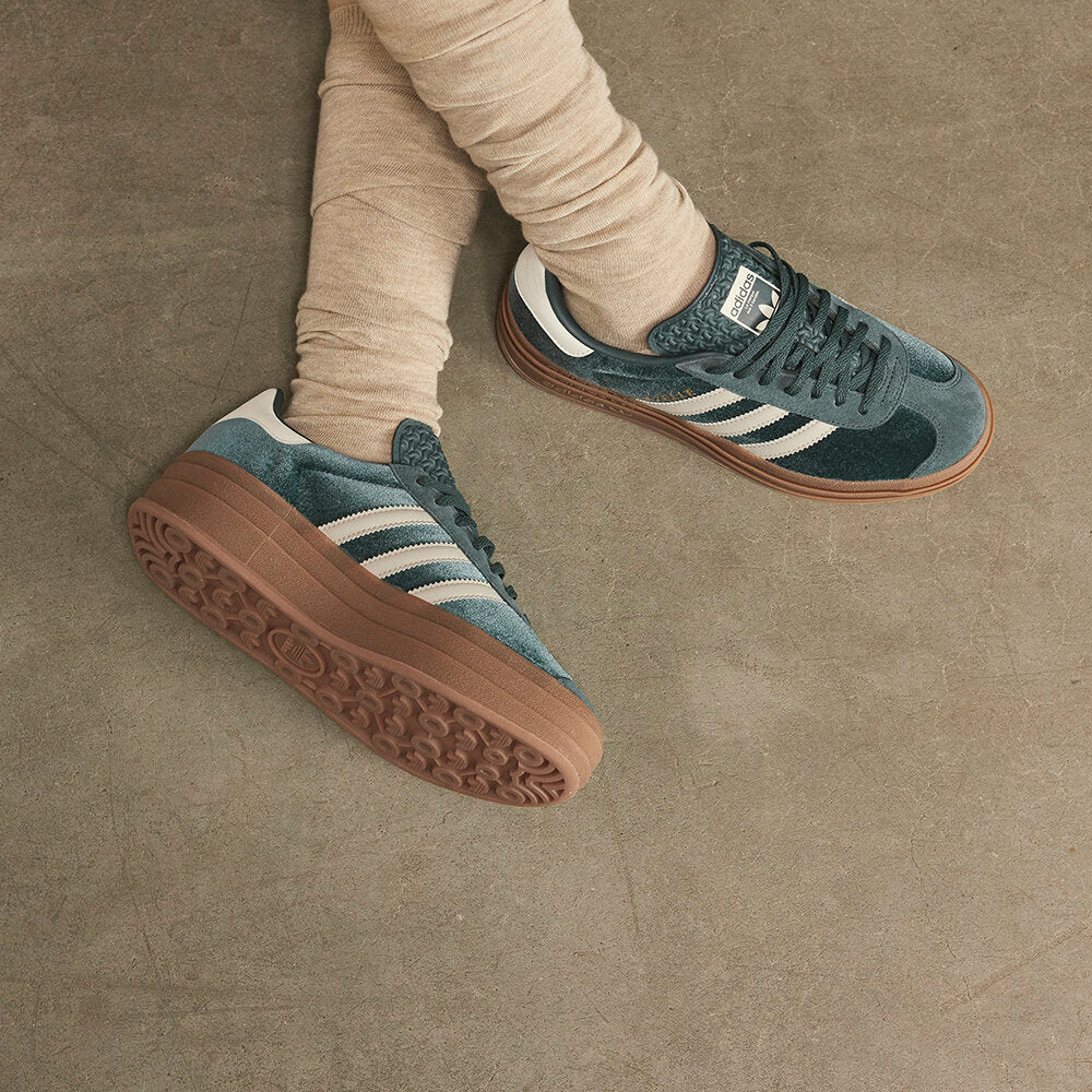 Adidas Gazelle BOLD Sneakers - Green / Resin Yellow - view 2