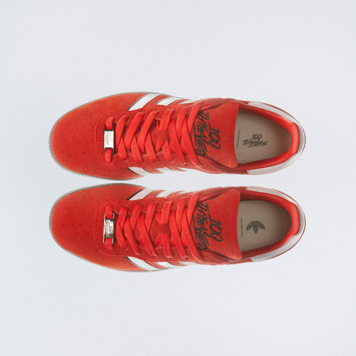 Adidas 100T Palos Hills Sneakers - Red / Light Beige - view 1