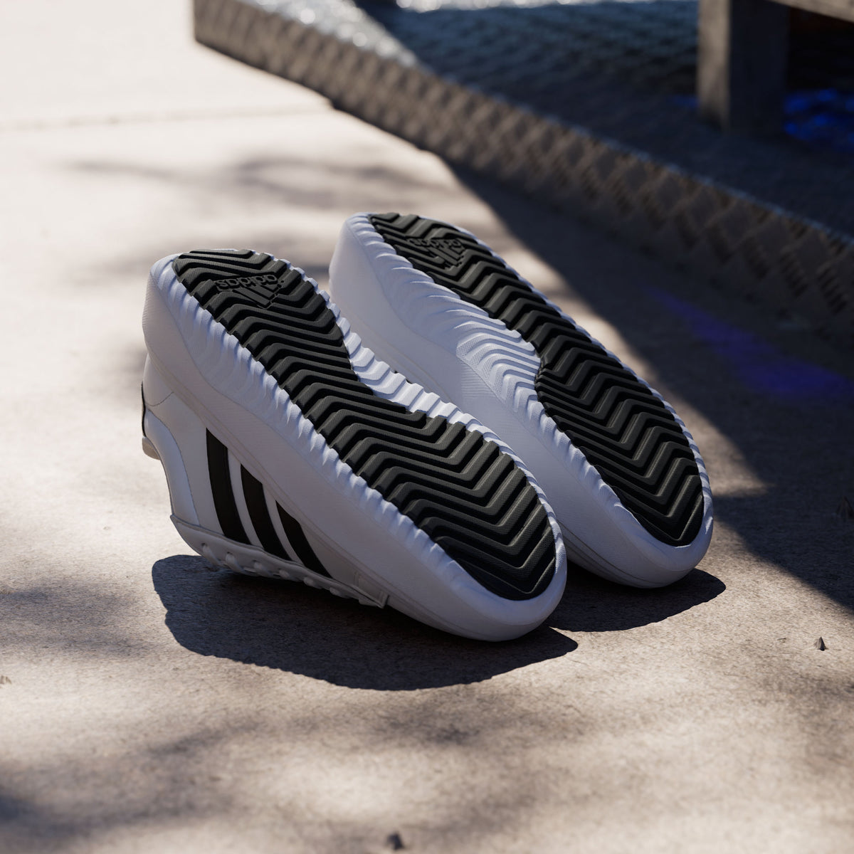 Adidas Grand Court Platform Sneakers - White / Black - view 5