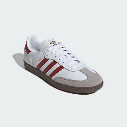 Adidas Samba OG Sneakers - White / Soft Red / Chrome Grey - view 7
