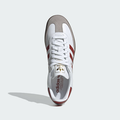 Adidas Samba OG Sneakers - White / Soft Red / Chrome Grey - view 5