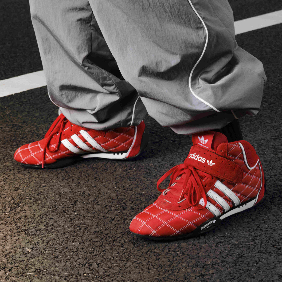 Adidas ADI Racer HI Sneakers - Better Scarlet / White / Better Scarlet - view 3