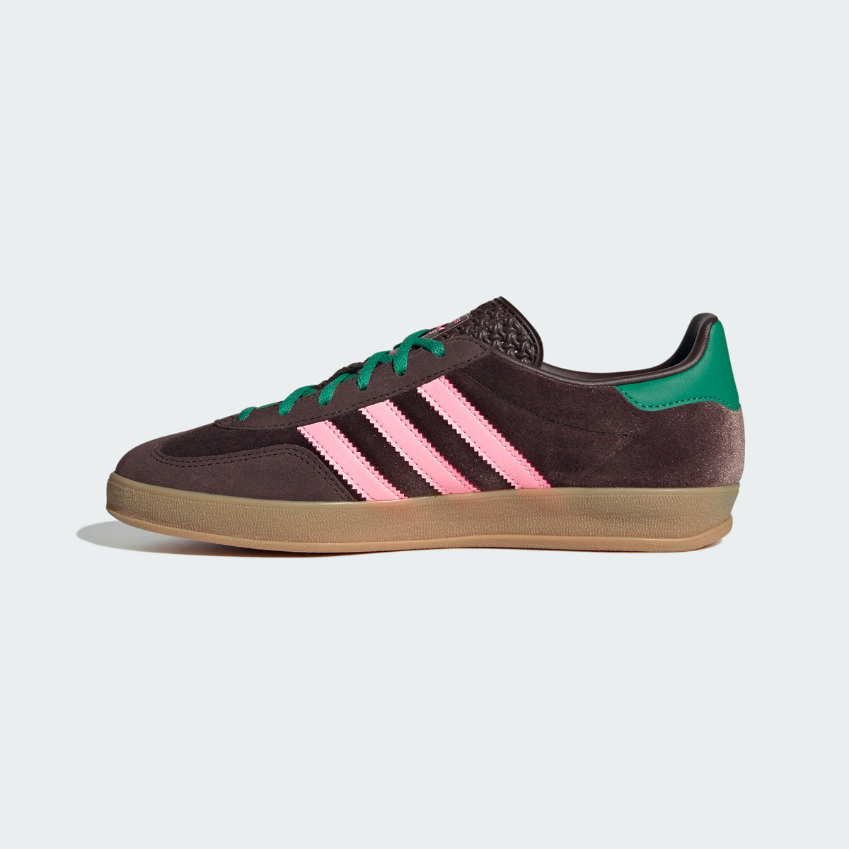 Adidas Gazelle Indoor W Sneakers - Dark Brown / Lawn Green - view 2