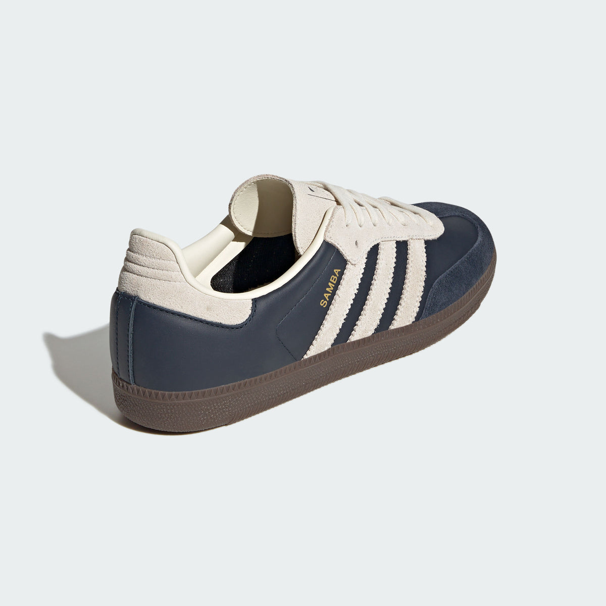 Adidas Samba OG Sneakers - Aurora Ink / Off White / Resin Yellow - view 6