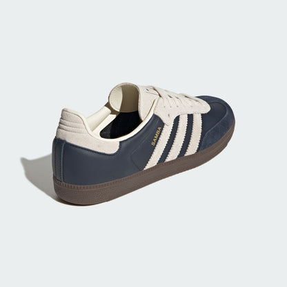Adidas Samba OG Sneakers - Aurora Ink / Off White / Resin Yellow - view 6