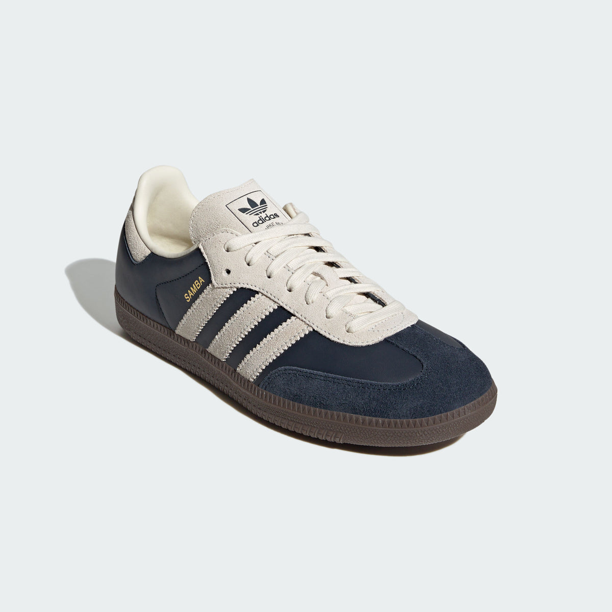 Adidas Samba OG Sneakers - Aurora Ink / Off White / Resin Yellow - view 5