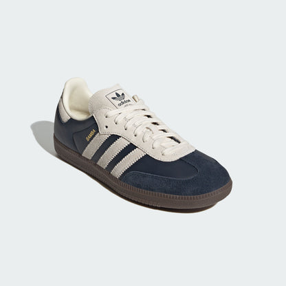 Adidas Samba OG Sneakers - Aurora Ink / Off White / Resin Yellow - view 5