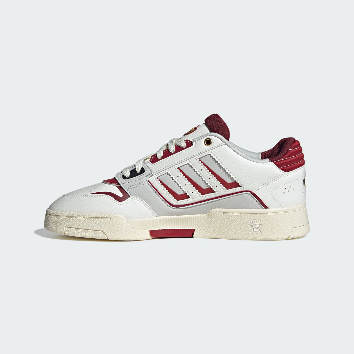 Adidas DROP STEP LOW 2.0 Sneakers - White / Off White / Light Grey / Maroon - view 4