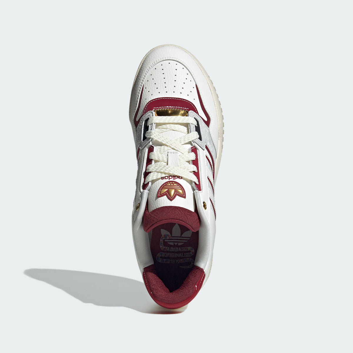 Adidas DROP STEP LOW 2.0 Sneakers - White / Off White / Light Grey / Maroon - view 5