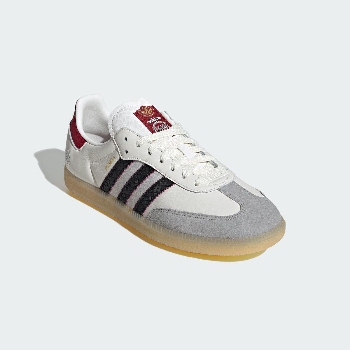 Adidas Samba OG Sneakers - White / Black / Maroon - view 7